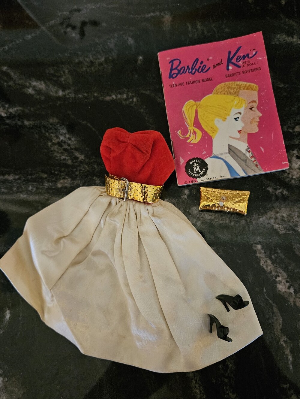 1960s Barbie Silken Flame #977 Outfit Set with Booklet & Accessories
